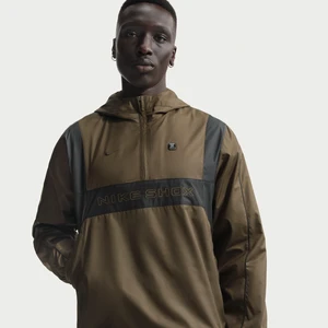 Męska tkana kurtka z zamkiem 1/2 Nike Shox - Brązowy