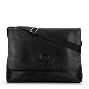 Męska torba na laptopa 11’’/12’’ skórzana na ramię czarna Wittchen