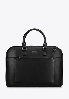 Męska torba na laptopa 15,6’’ z ekoskóry czarna Wittchen