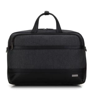 Męska torba na laptopa 15,6” z lamówką z ekoskóry czarna Wittchen