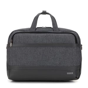 Męska torba na laptopa 15,6” z lamówką z ekoskóry szara Wittchen
