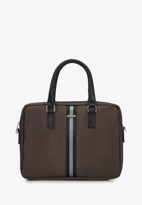 Męska torba na laptopa 15,6” z tasiemką oliwkowa Wittchen