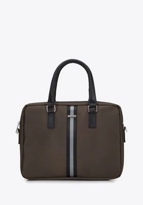 Męska torba na laptopa 15,6” z tasiemką oliwkowa Wittchen
