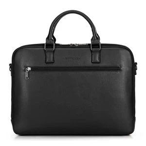 Męska torba na laptopa 16” z imitacji skóry czarna Wittchen