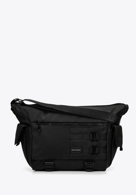 Męska torba wielofunkcyjna z paskami z przodu czarna Wittchen
