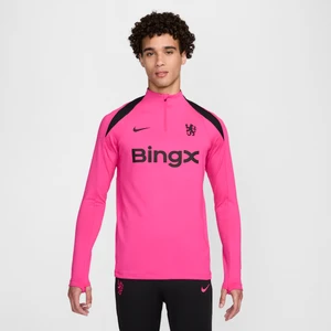 Męska treningowa koszulka piłkarska Nike Dri-FIT Chelsea F.C. Strike (wersja trzecia) - Różowy