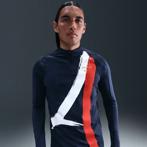 Męska treningowa koszulka piłkarska Nike Dri-FIT Paris Saint-Germain Strike (wersja wyjazdowa) - Niebieski