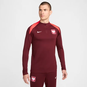 Męska treningowa koszulka piłkarska Nike Dri-FIT Polska Strike - Czerwony