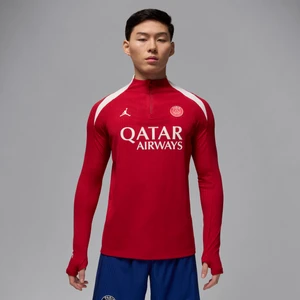 Męska treningowa koszulka piłkarska z dzianiny Jordan Dri-FIT ADV Paris Saint-Germain Strike Elite (wersja czwarta) - Czerwony