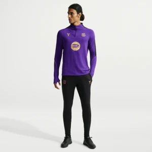 Męska treningowa koszulka piłkarska z dzianiny Kobe Dri-FIT ADV FC Barcelona Strike Elite (wersja wyjazdowa) - Fiolet Nike