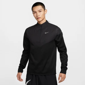 Męska wodoodporna koszulka do biegania z zamkiem 1/2 Therma-FIT Nike Sphere - Czerń