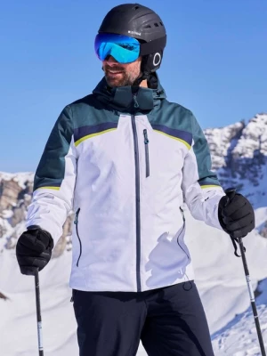 Męska wodoodporna kurtka narciarska Leo - Teal Mountain Warehouse