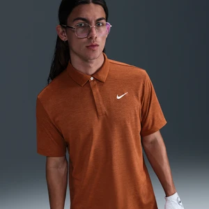 Męska żakardowa koszulka polo do golfa Dri-FIT Nike Tour - Pomarańczowy