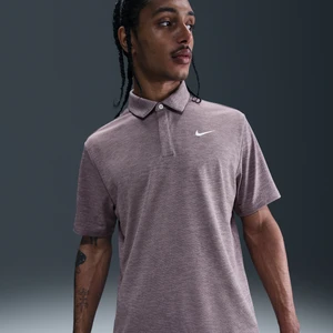 Męska żakardowa koszulka polo do golfa Dri-FIT Nike Tour - Różowy