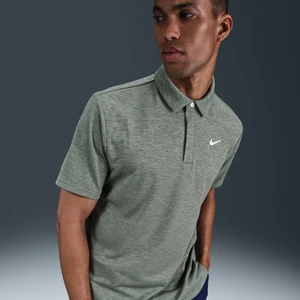 Męska żakardowa koszulka polo do golfa Dri-FIT Nike Tour - Szary