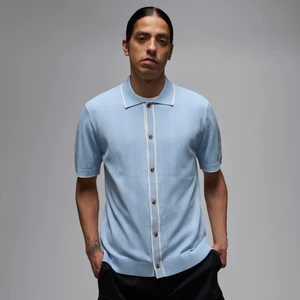 Męska zapinana na guziki koszulka dzianinowa do golfa Jordan Sport - Niebieski