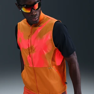 Męski bezrękawnik do biegania Nike Trail Aireez - Pomarańczowy