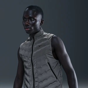 Męski bezrękawnik do biegania o designie odbijającym światło Therma-FIT ADV Nike - Szary