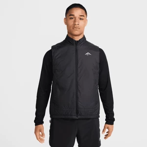 Męski bezrękawnik do biegania Therma-FIT Nike Trail PrimaLoft® - Czerń