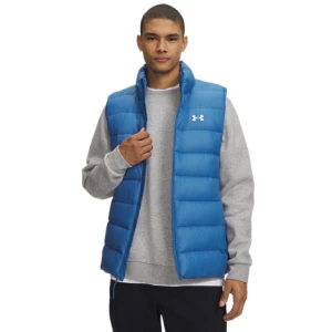 Męski bezrękawnik z puchem naturalnym Under Armour Legend Down Vest - niebieski