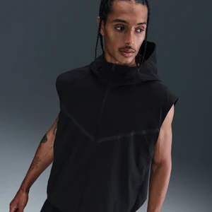 Męski bezrękawnik z tkaniny Dri-FIT Windrunner Nike Tech - Czerń