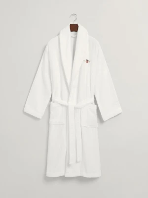 Męski biały szlafrok frotte GANT