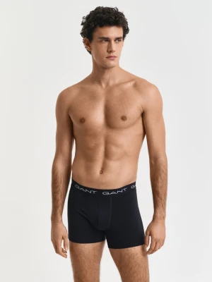 Męski czarny zestaw 3 par bokserek z logo GANT