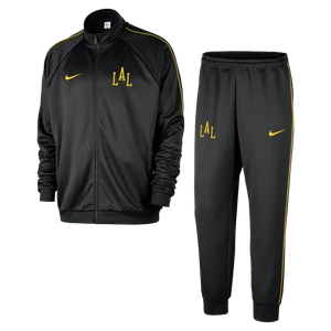 Męski dres NBA Nike Club Peak Los Angeles Lakers City Edition - Czerń