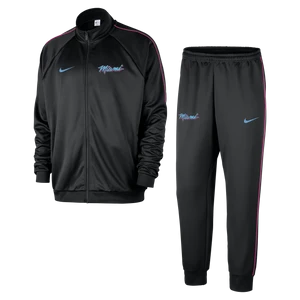 Męski dres NBA Nike Club Peak Miami Heat City Edition - Czerń