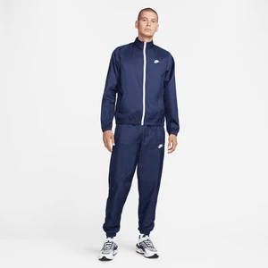 Męski dres z tkaniny z podszewką Nike Club - Niebieski