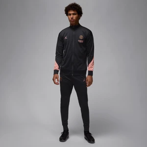 Zdjęcie produktu Męski dzianinowy dres piłkarski Jordan Dri-FIT Paris Saint-Germain Strike (wersja trzecia) - Czerń