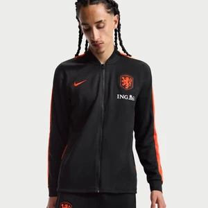 Męski dzianinowy dres piłkarski Nike Dri-FIT Holandia Strike - Czerń