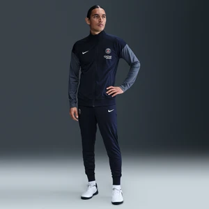 Męski dzianinowy dres piłkarski Paris Saint-Germain Strike Nike Dri-FIT - Niebieski