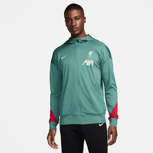 Męski dzianinowy dres piłkarski z kapturem Nike Dri-FIT Liverpool F.C. Strike - Zieleń