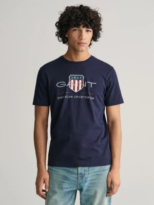 T-shirt z emblematem tarczy GANT