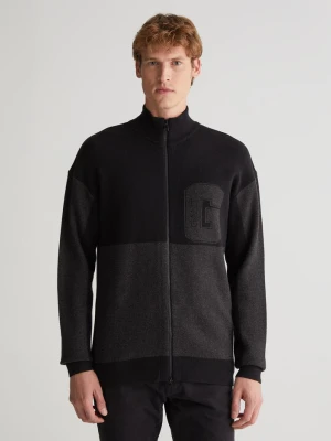 Męski Kardigan z Pełnym zamkiem Błyskawicznym GANT