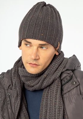 Męski komplet zimowy w drobny wzór ciemny szary Wittchen