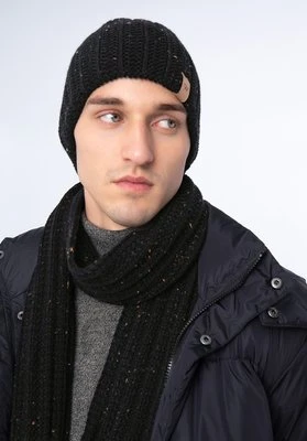 Męski komplet zimowy w drobny wzór czarny Wittchen