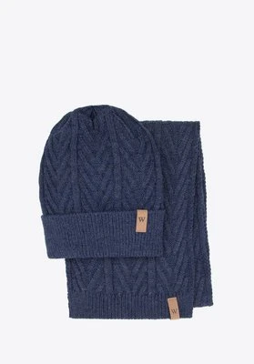 Męski komplet zimowy z warkoczowym splotem Wittchen