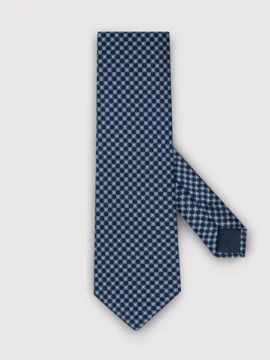 Męski krawat w kolorze granatowym w drobny wzór Pako Lorente