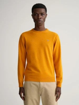 Męski Lekki Sweter z Wełny Jagnięcej z Okrągłym Dekoltem GANT