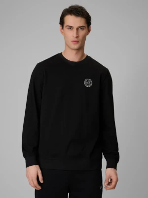 Męski longsleeve bez nadruku 4F 4FRSS26TLONM671 - czarny