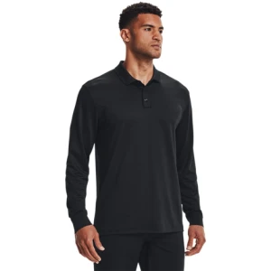Męski longsleeve treningowy Under Armour UA Tactical Performance Polo 2.0 LS - czarny