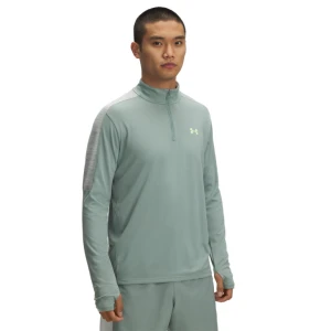 Męski longsleeve treningowy Under Armour UA Tech Utility 1/4 Zip - zielony