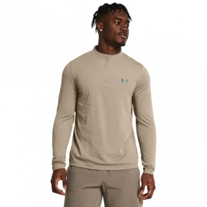 Męski longsleeve treningowy Under Armour Vanish Elite Seamless 1 / 4 Zip - brązowy