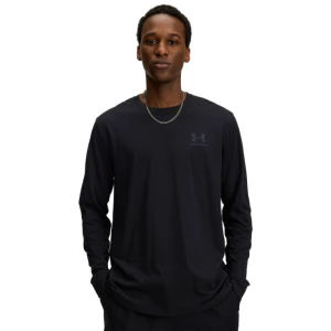 Męski longsleeve Under Armour SPORTSTYLE LEFT CHEST LS - czarny