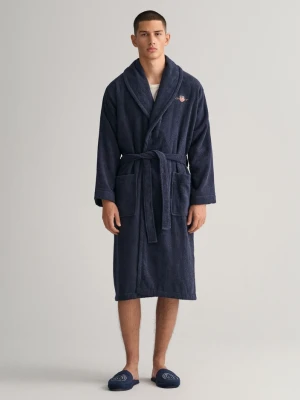 Męski niebieski szlafrok frotte GANT