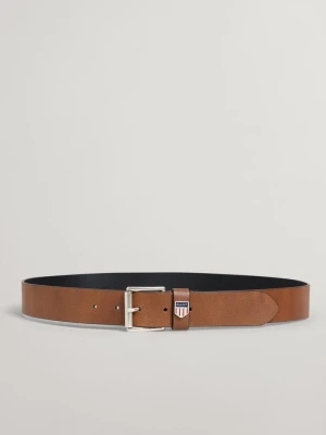 Męski Pasek Skórzany z Motywem Retro Shield GANT