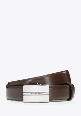 Męski pasek z dużą klamrą automatyczną brązowy Wittchen