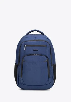 Męski plecak biznesowy z kieszenią na laptopa 16” granatowy Wittchen